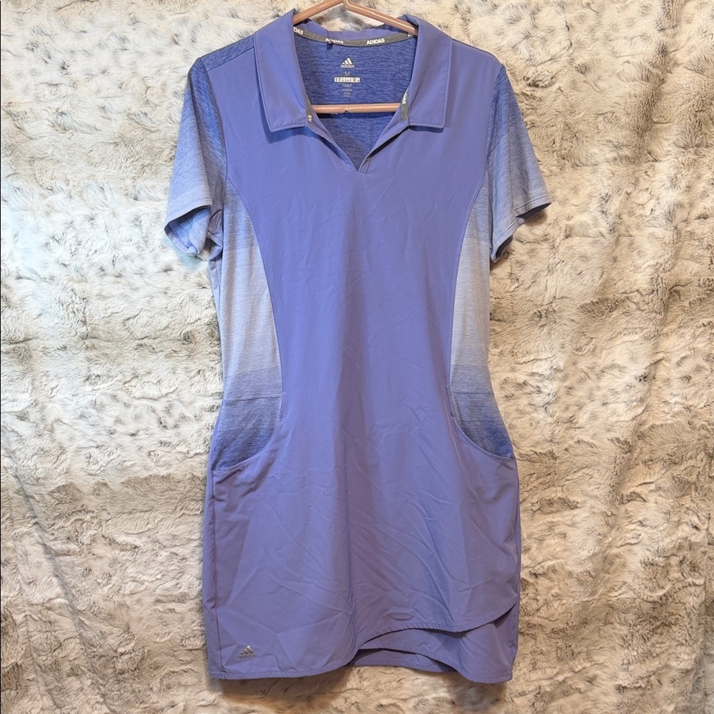 Adidas Lavender Polo Golf Dress M Medium